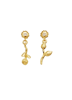 Amaria earrings Forgyldt Maanesten 